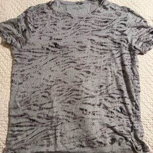 John Varvatos Gray Patterned Men's Shirt